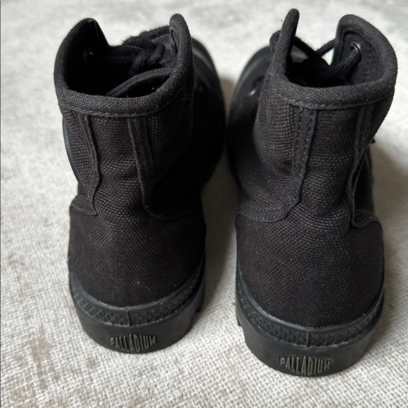 Palladium Pampa Hi Black Canvas Boots - Picture 4 of 7